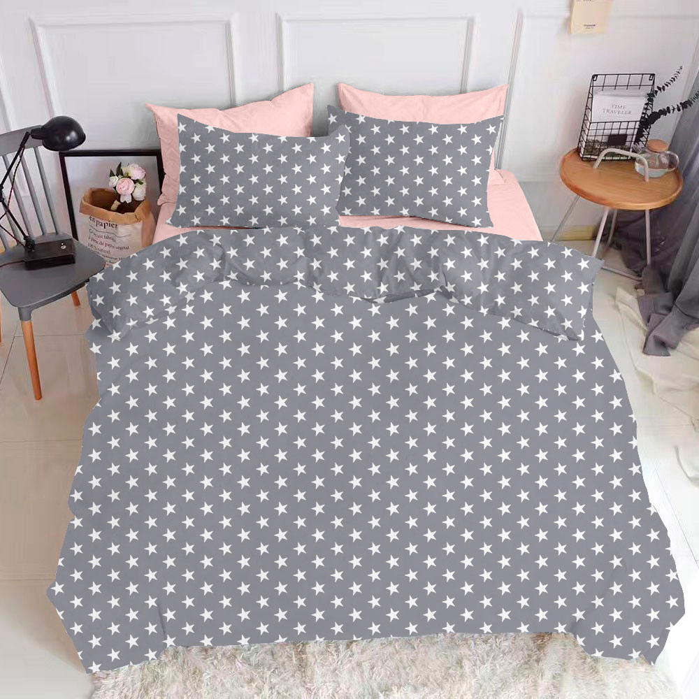 

Комплект постельного белья Cosas натурального Stars B Grey El140 Rose 155х215