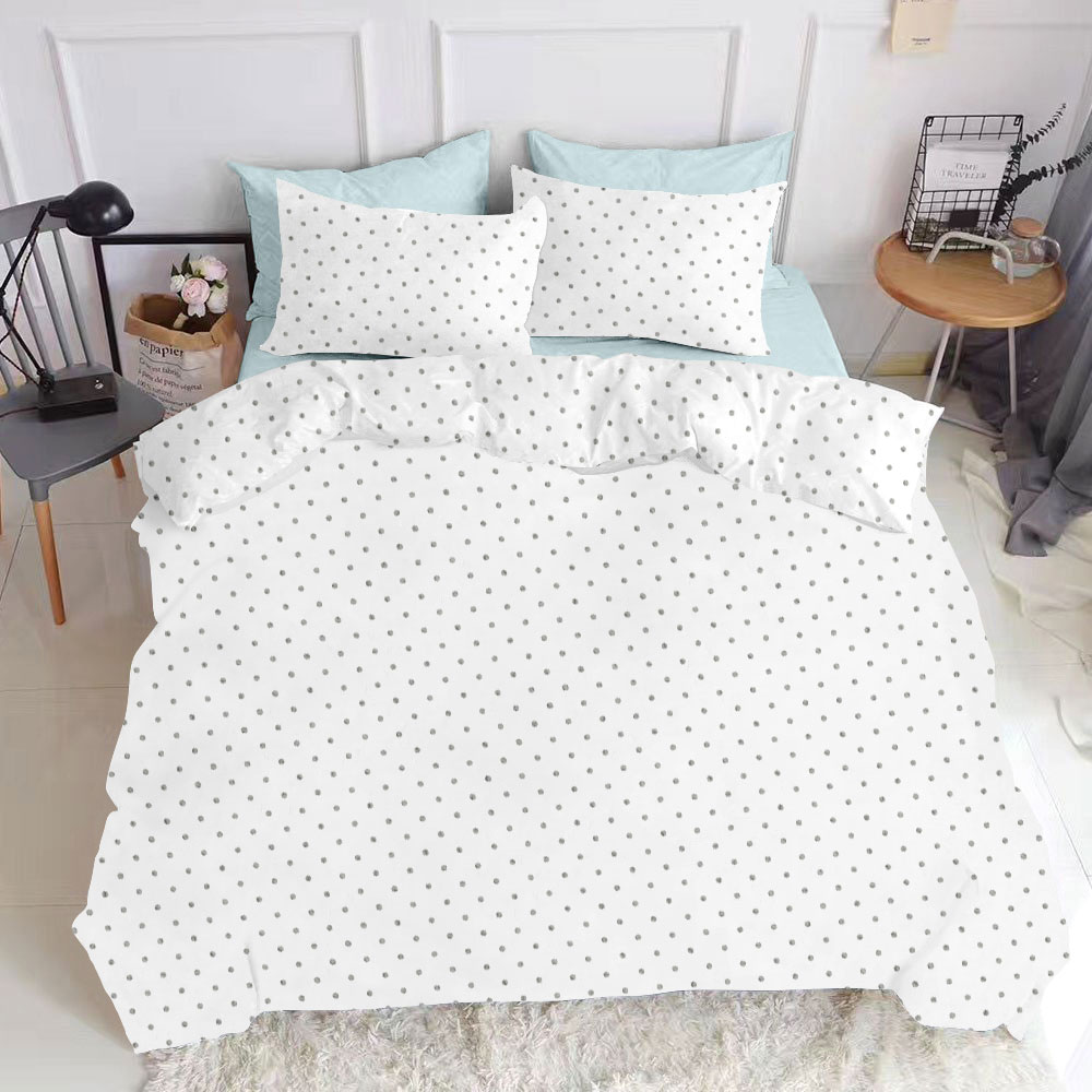 

Комплект постельного белья Cosas натурального Dots Grey El Blue 160х220