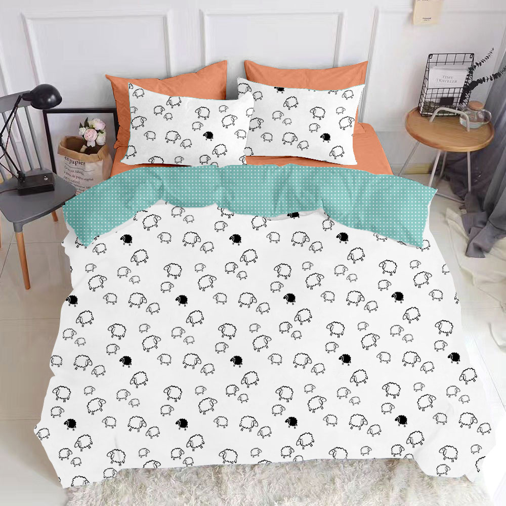

Комплект постельного белья Cosas натурального Sheep Mint El Terrakot 160х220
