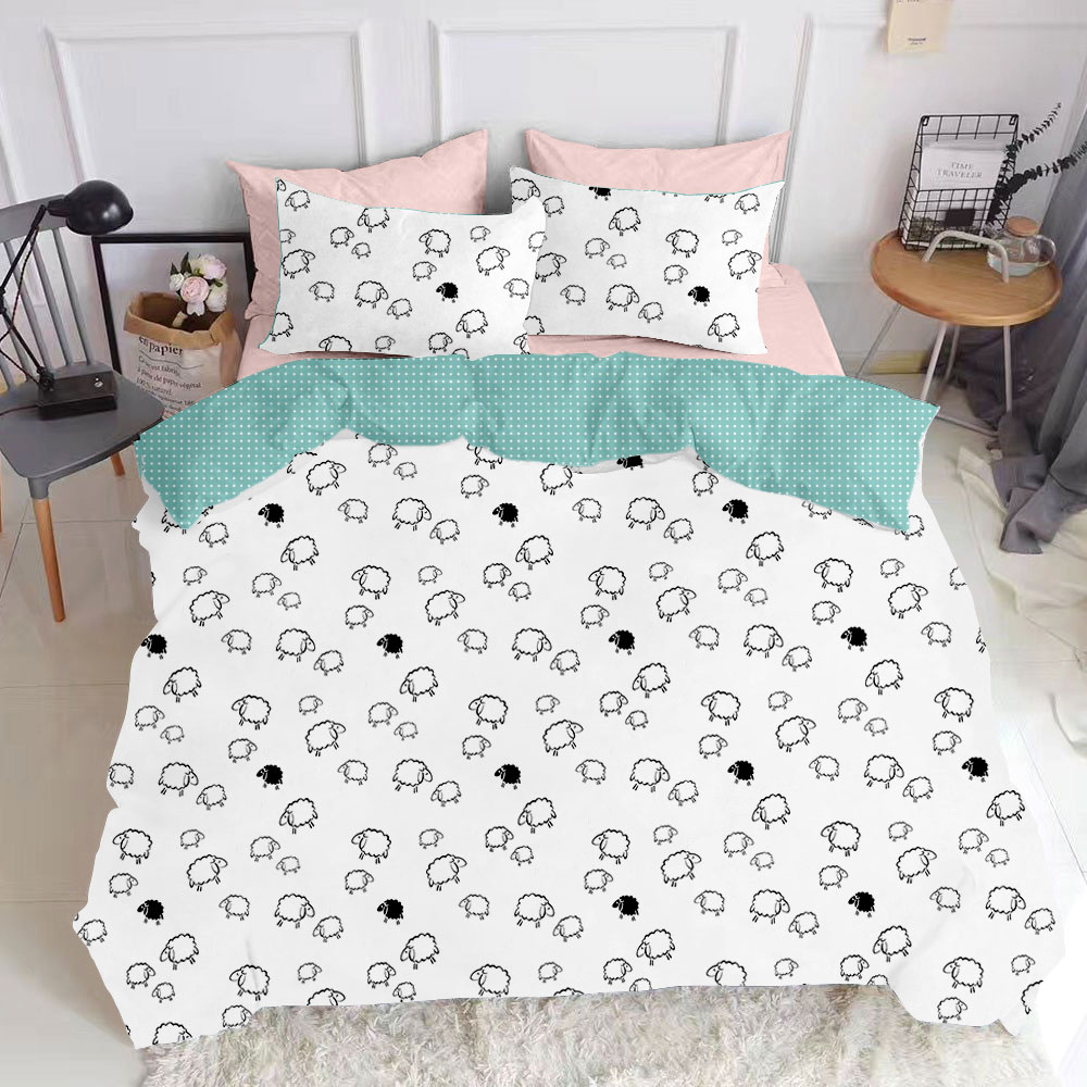 

Комплект постельного белья Cosas натурального Sheep Mint El Rose 160х220