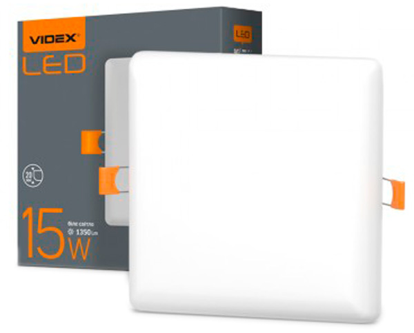 

Светильник точечный VIDEX 15W 4100K 220V (25142) без рамок