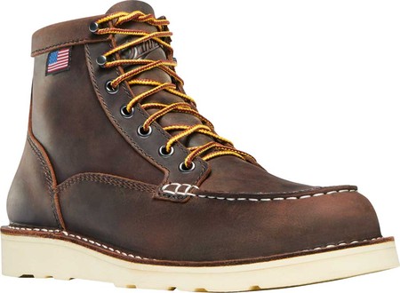 

Женские ботинки Danner Bull Run Moc Toe 6" Steel Toe Boot Brown Full Grain Leather 40.5
