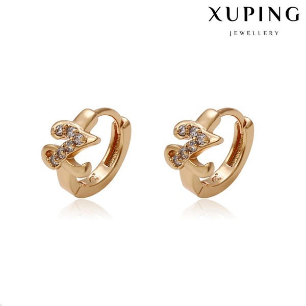 

Серьги Xuping с белыми фианитами позолота 18К 8196000