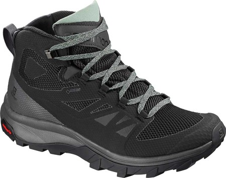 

Женские ботинки Salomon Outline Mid GORE-TEX Hiking Boot Black/Magnet/Green Milieu 36