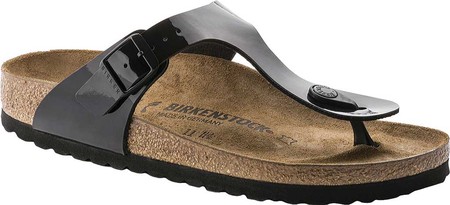 

Женские вьетнамки, сланцы Birkenstock Gizeh Birko-Flor Sandal Black Patent Birko Flor 35
