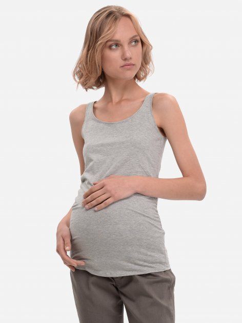 Акція на Майка жіноча для вагітних H&M 0510465-01 XS Світло-сіра від Rozetka