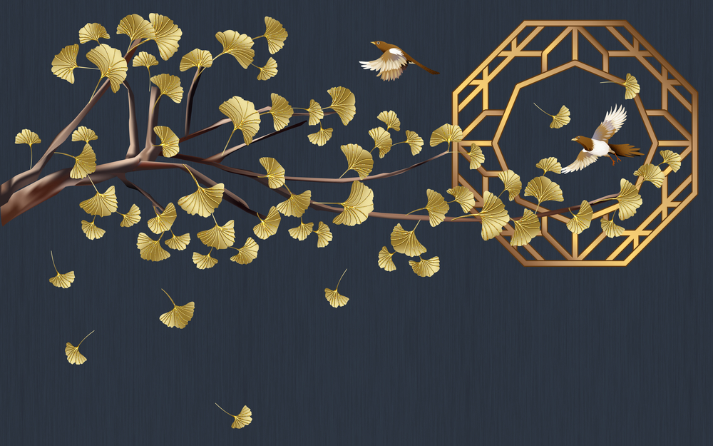 

Фотообои Животные 'Золотые листья' (5229) , Кожа