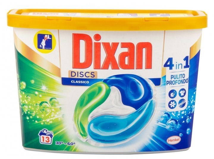 Средство для стирки белых и цветных вещей капсулы Dixan Disc Classico ...