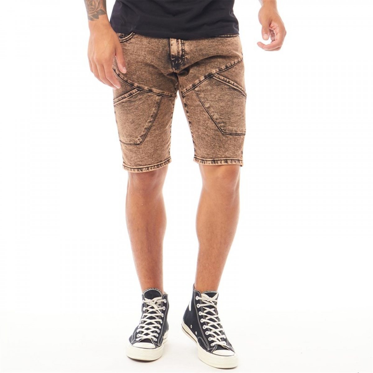 

Шорты 883 Police Sidi Denim Short Brown Pale Stone, XS (40)