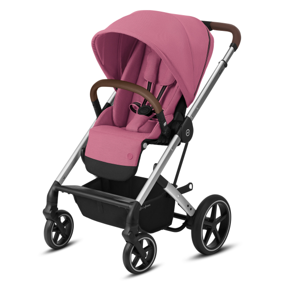 

Коляска Balios S Lux SLV Magnolia Pink purple (с бампером)