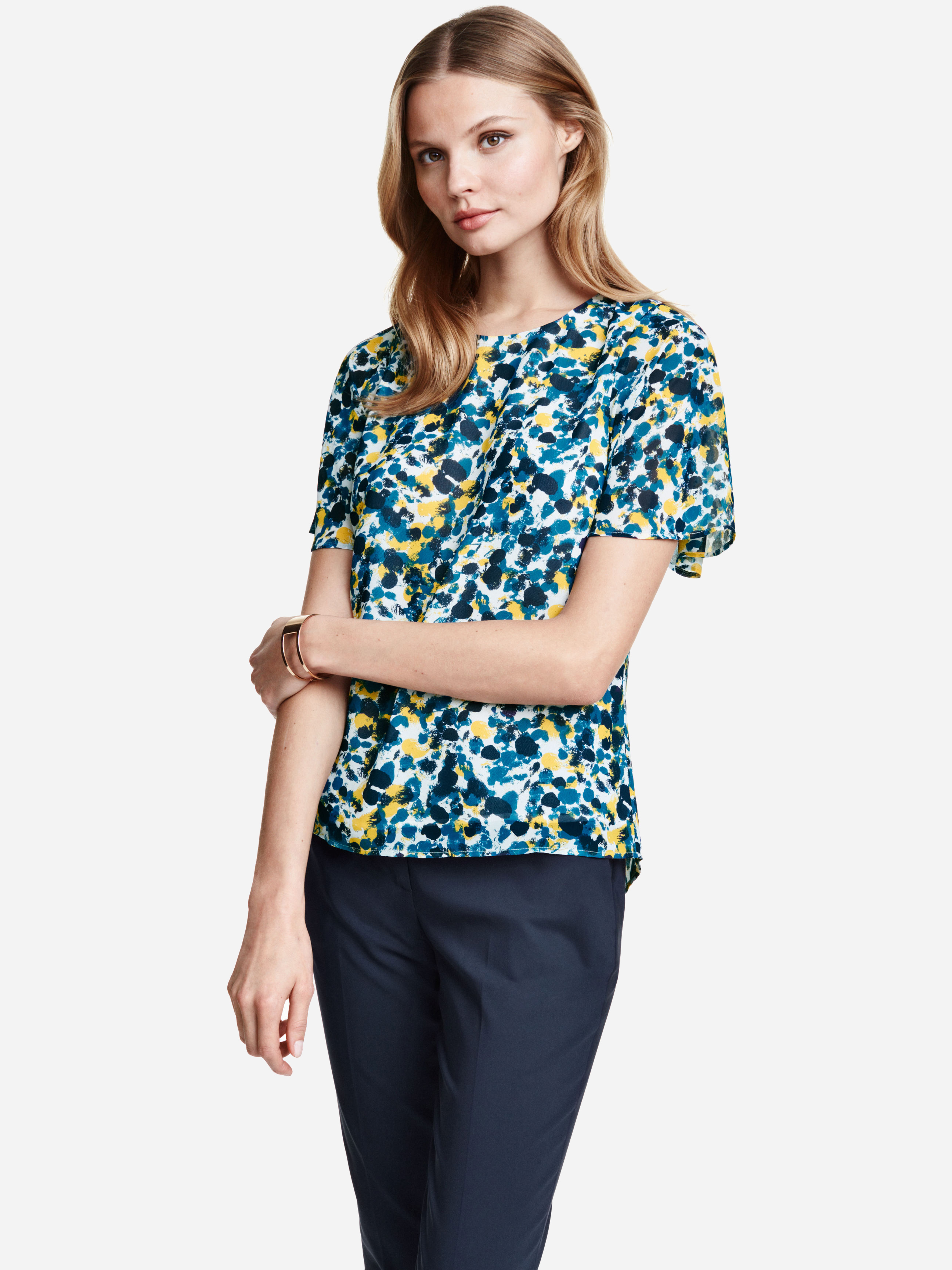 

Блузка H&M 3000813 32 Белая