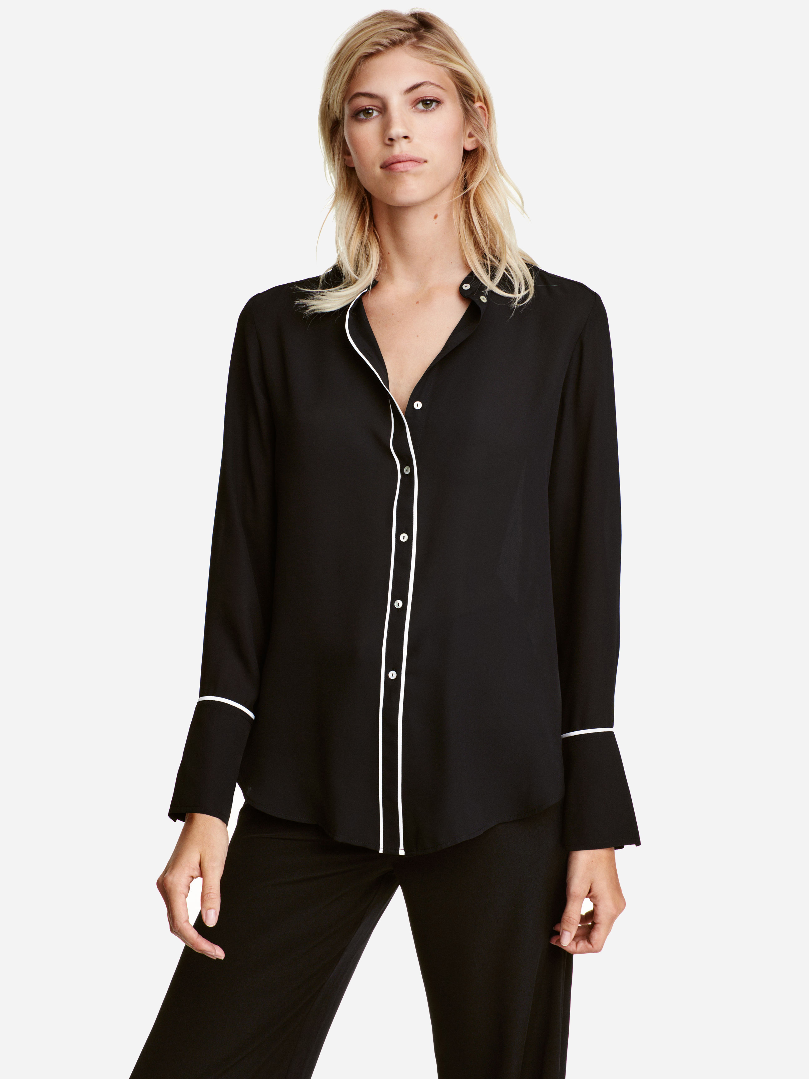 

Блузка H&M 4092874 34 Черная
