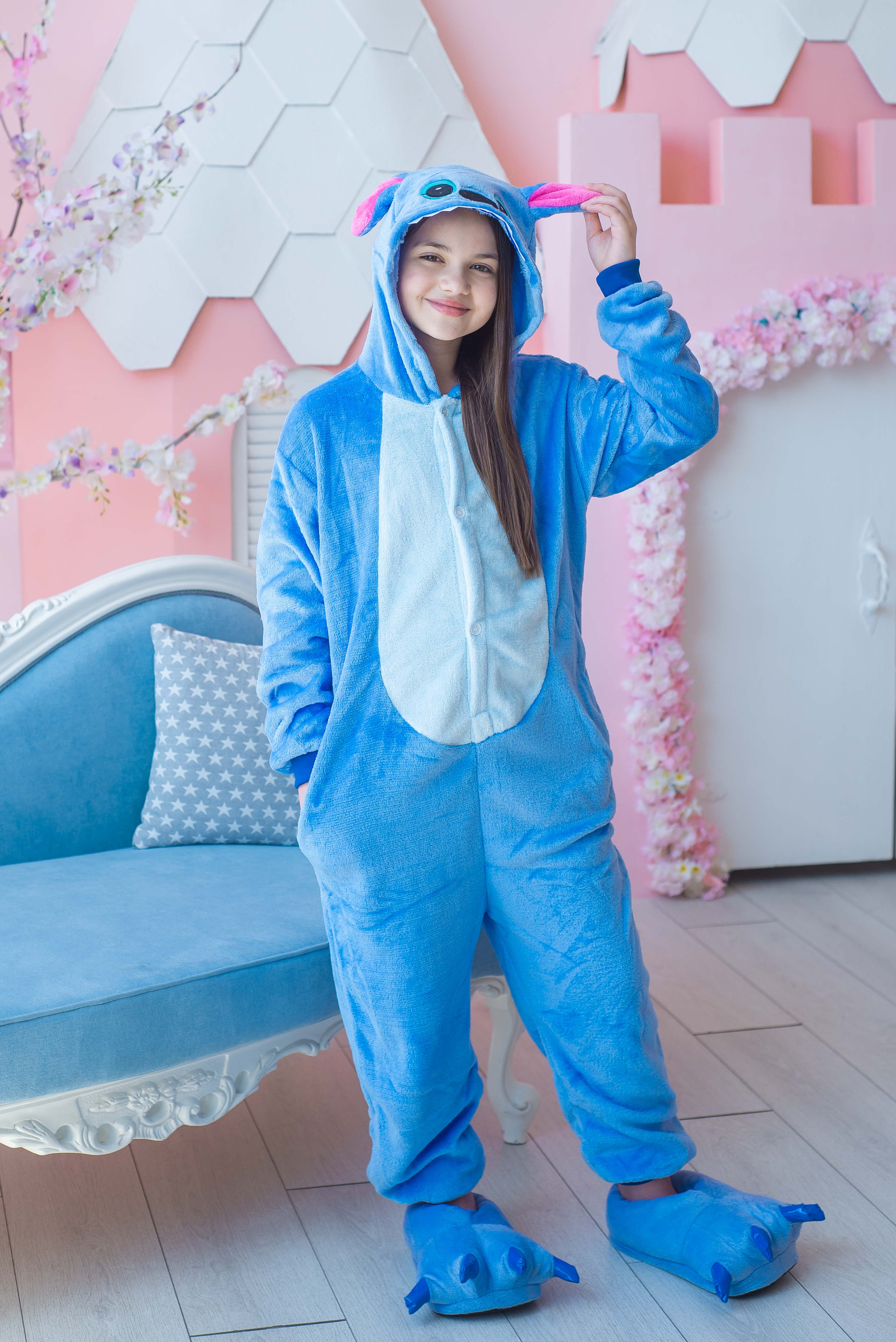 

Пижама Кигуруми детская BearWear Стич XS 95 - 105 см Синий (K0W1-0048-XS)