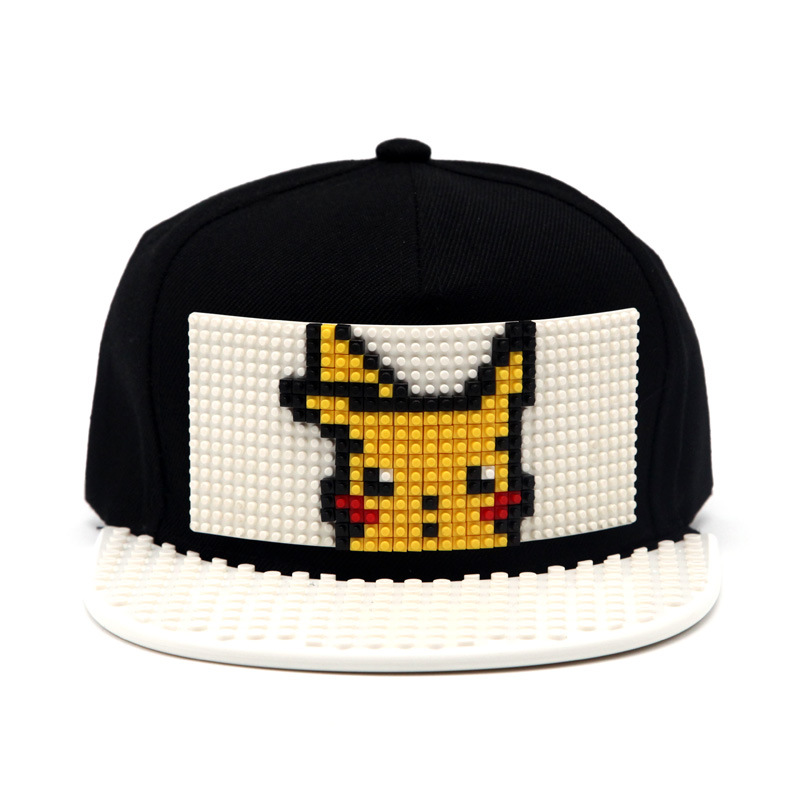

Кепка-конструктор BricksCap Пикачу 56-60 Черно-белый (1000095-L/XL)