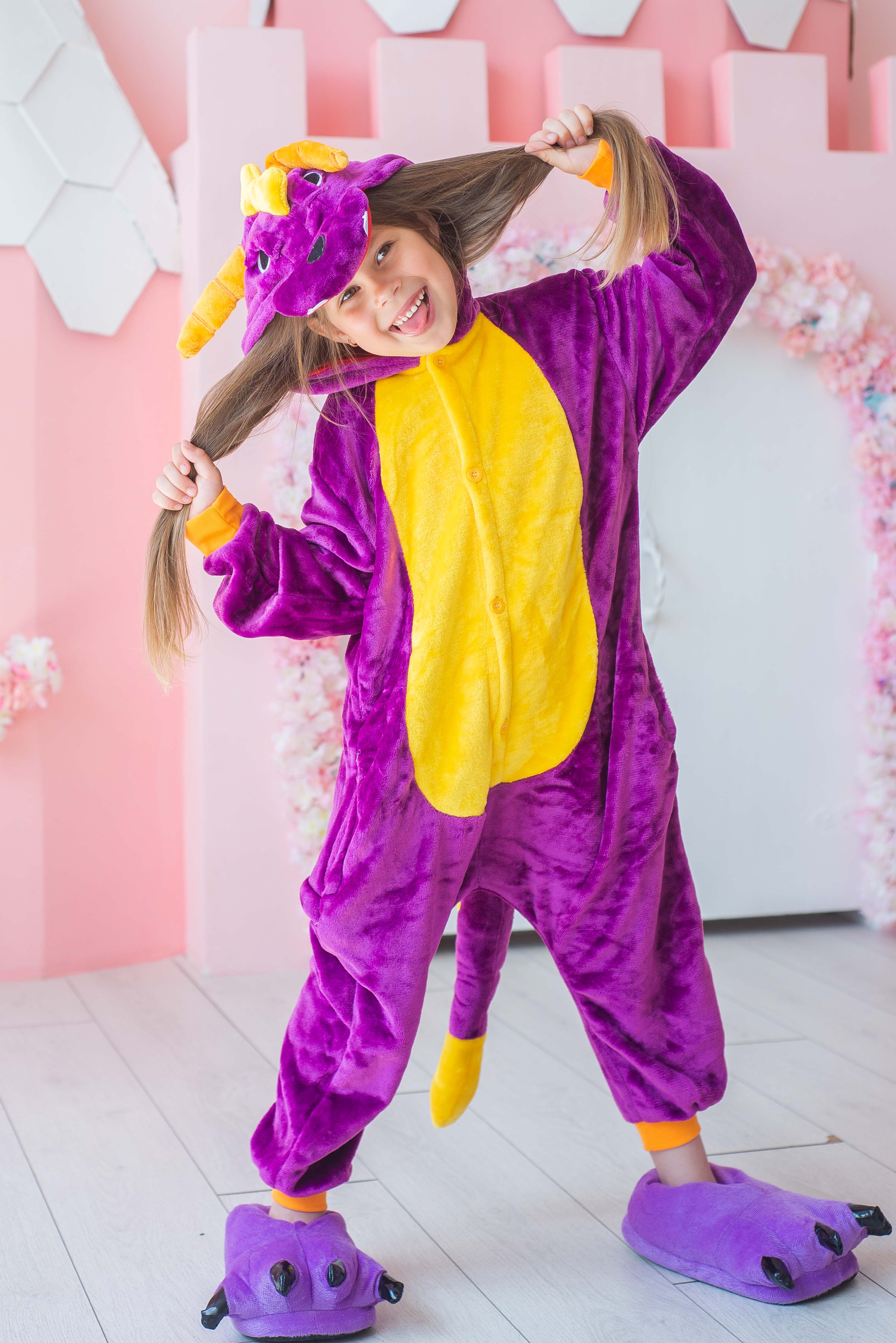 

Пижама Кигуруми детская BearWear Дракон Спайро S 105 - 115 см Фиолетовый (K0W1-0055-S)