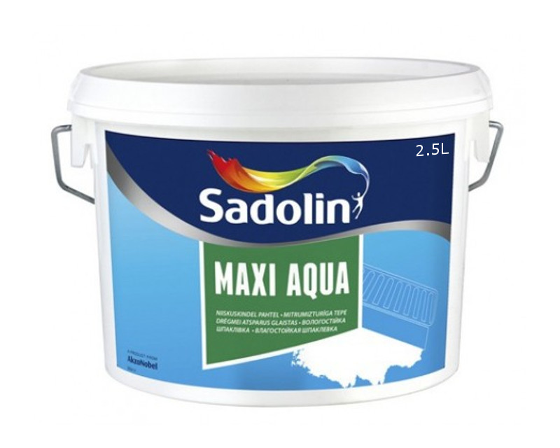 

Шпатлевка акриловая SADOLIN MAXI AQUA влагостойкая голубая 2,5л
