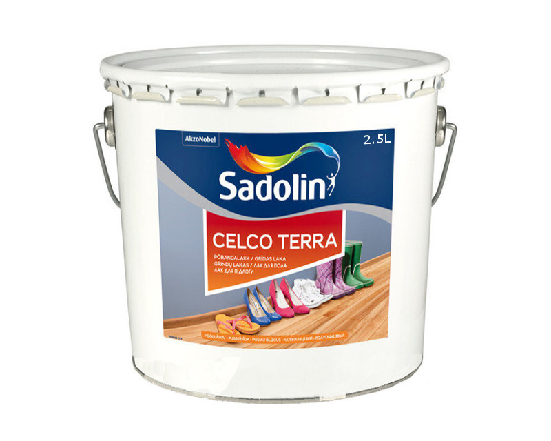 

Лак полиуретановый SADOLIN CELCO TERRA паркетный полуглянцевый 2,5л