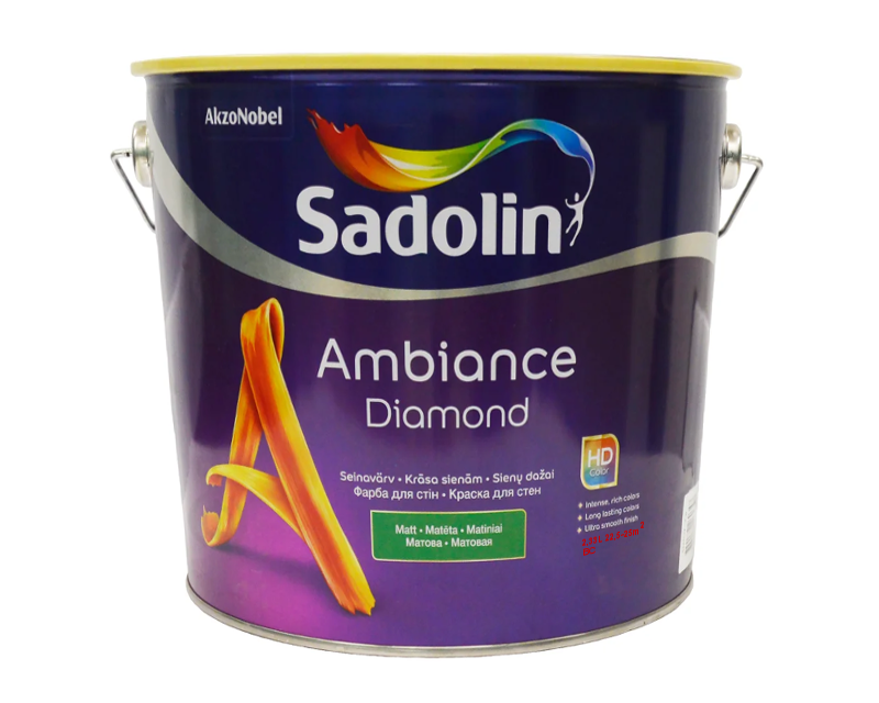 

Краска акрилатная SADOLIN AMBIANCE DIAMOND интерьерная транспарентная (база ВC) 2,33л