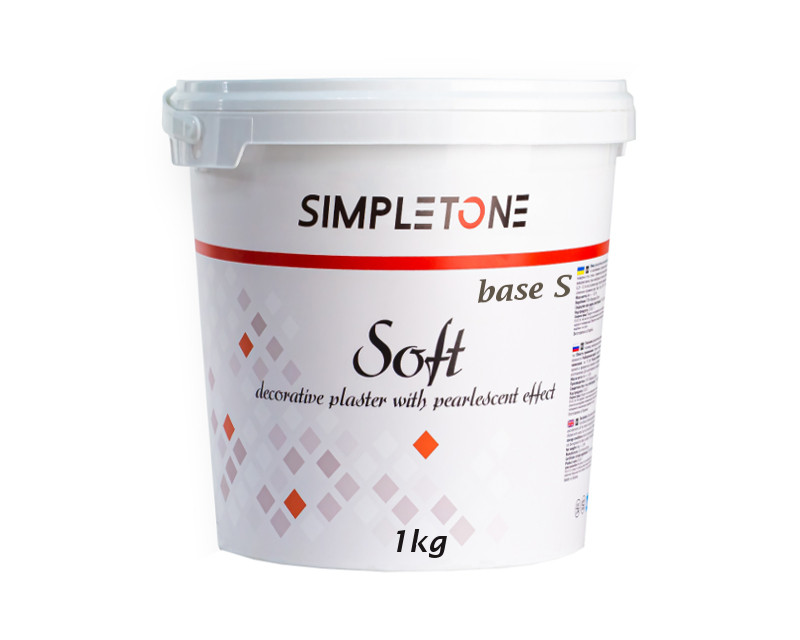 

Штукатурка "серебристый перламутровый шелк" SIMPLETONE SOFT BASE S декоративная 1кг