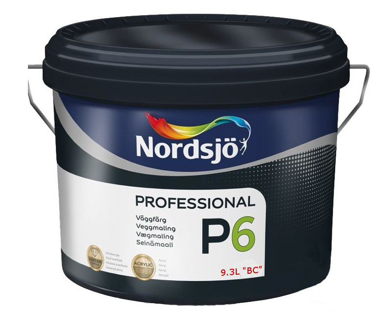

Краска акриловая SADOLIN PRO P6 интерьерная транспарентная (база ВC) 9,3л