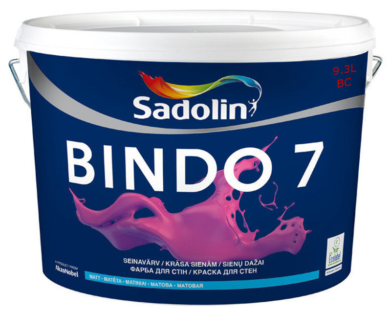 

Краска латексная SADOLIN BINDO 7 интерьерная ВC-транспорентная 9,3л