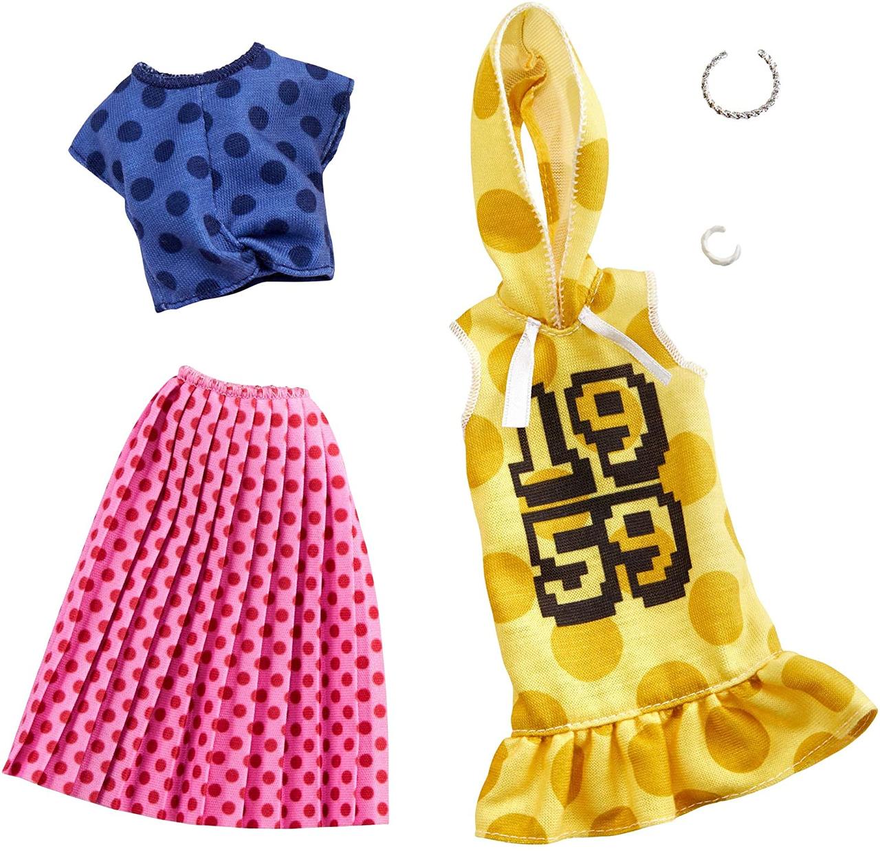 

Барби Одежда Barbie Clothes: 2 Outfits Doll Feature Polka