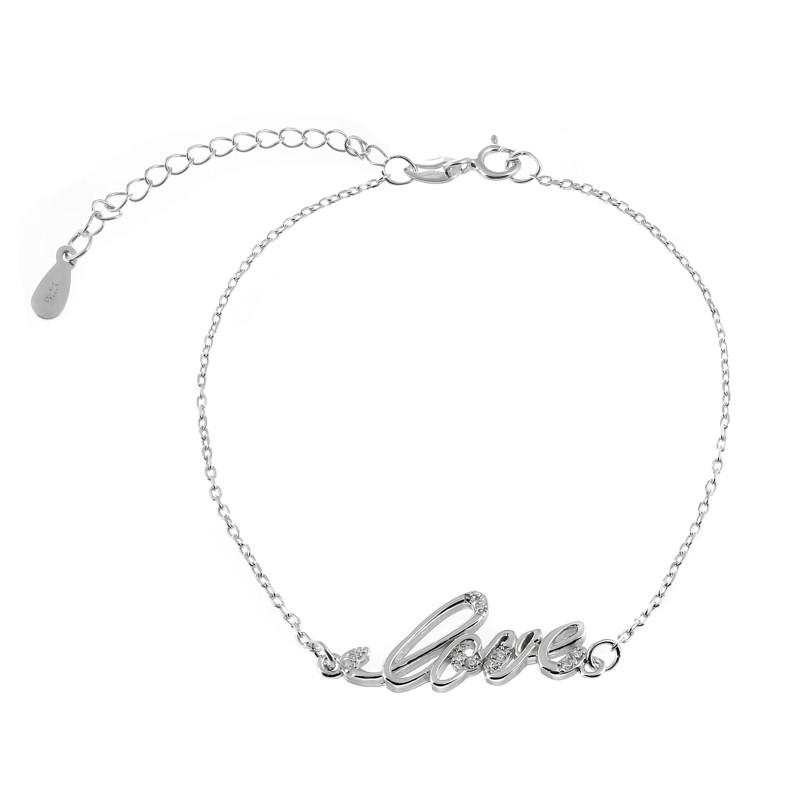 

Серебряный браслет Silvex925 "Love" Б2Ф/814