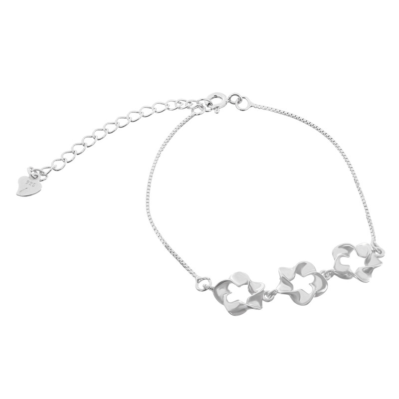 

Серебряный браслет Silvex925 "Цветы" Б2/402