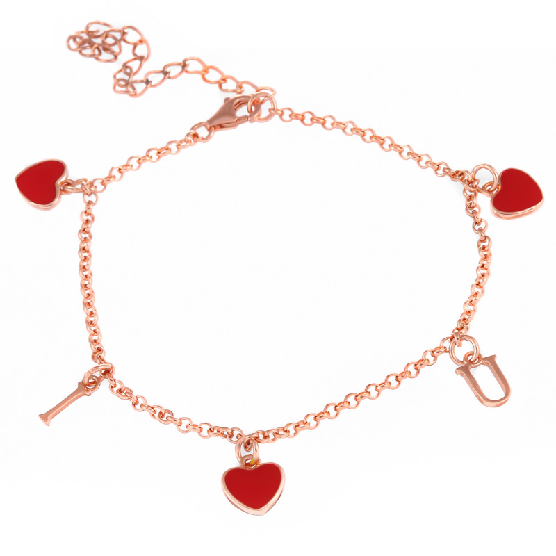 

Серебряный браслет Silvex925 "I love You" Б3/441