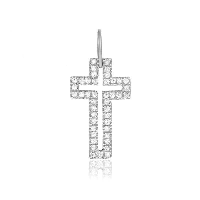 

Серебряная подвеска Silvex925 с фианитом - "Крест" П2Ф/071