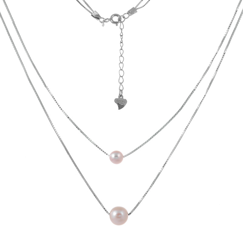 

Серебряное колье Silvex925 с жемчугом Кл2Ж/802