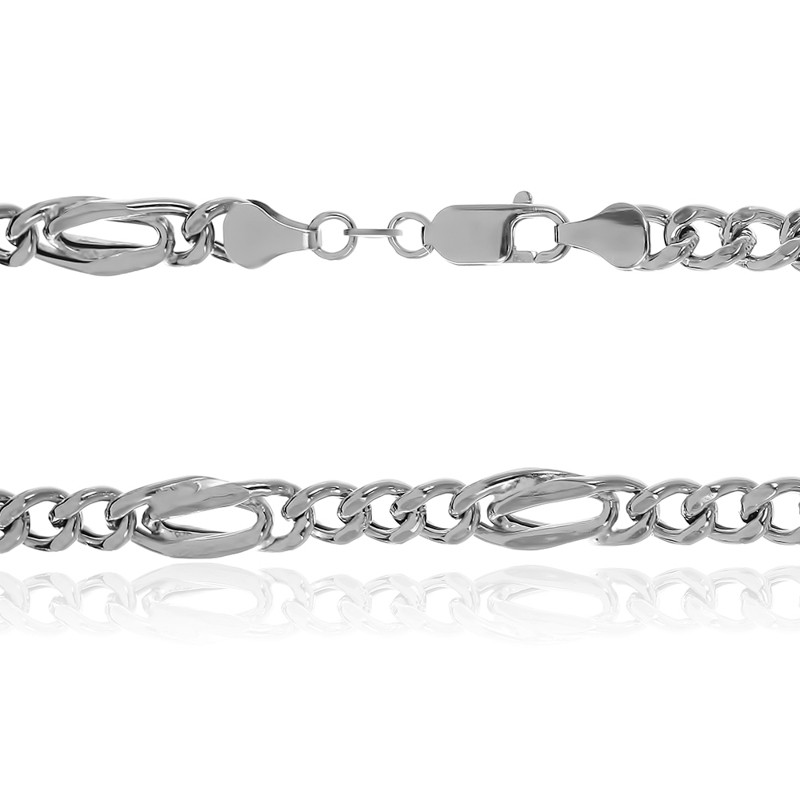 

Серебряная цепь Silvex925 - тигровый глаз 830Р 8/55, унисекс