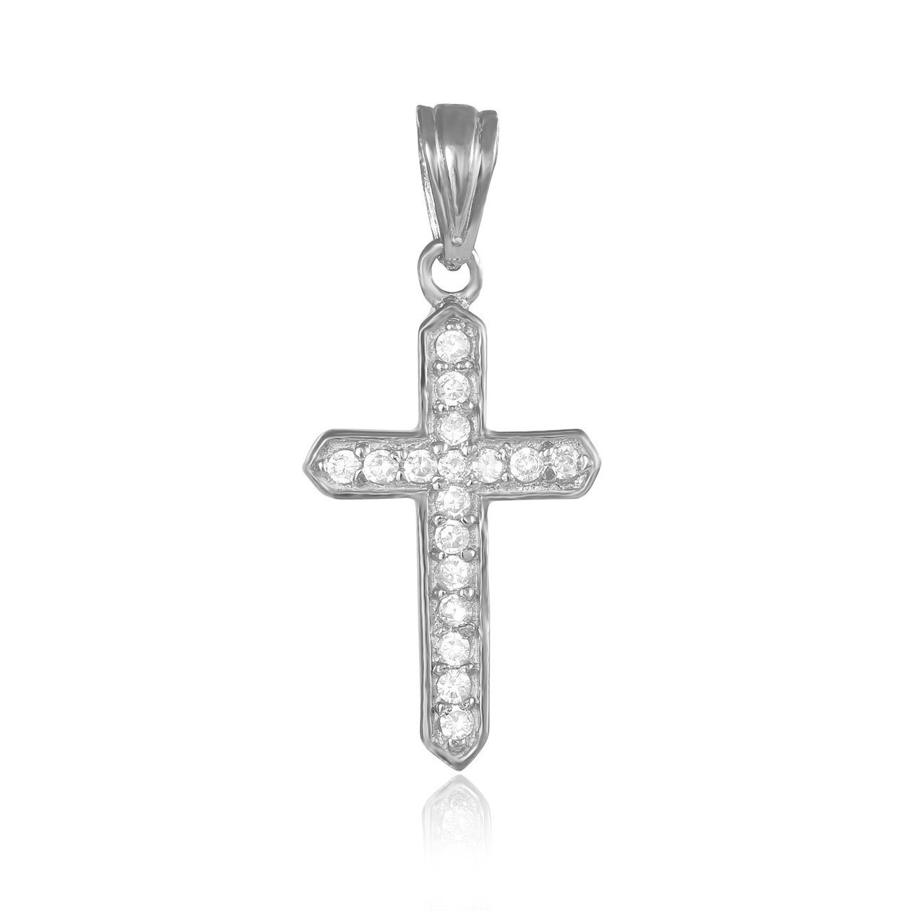 

Серебряная подвеска Silvex925 с фианитом - "Крест" П2Ф/426