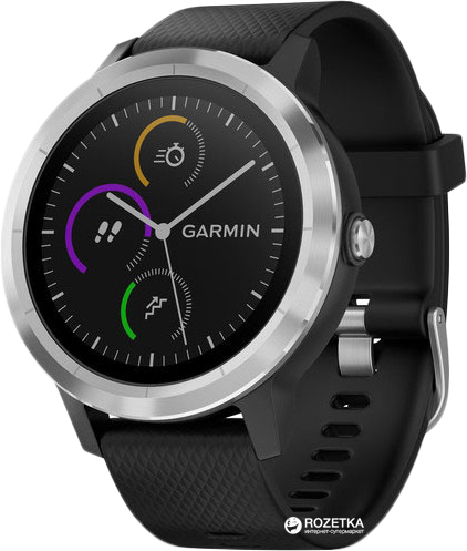 

Спортивные часы Garmin Vivoactive 3 Black / Stainless steel (010-01769-02)