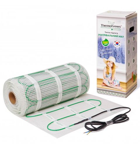 

Нагревательный мат Termogreen TGMT 150 8 м.кв - 1200Вт