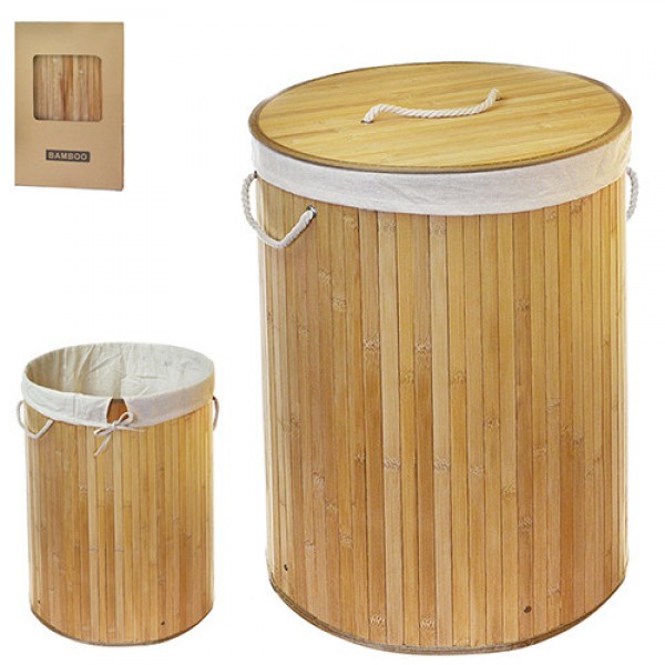 

Корзина для белья Stenson Wood R29382 35х60 см складная