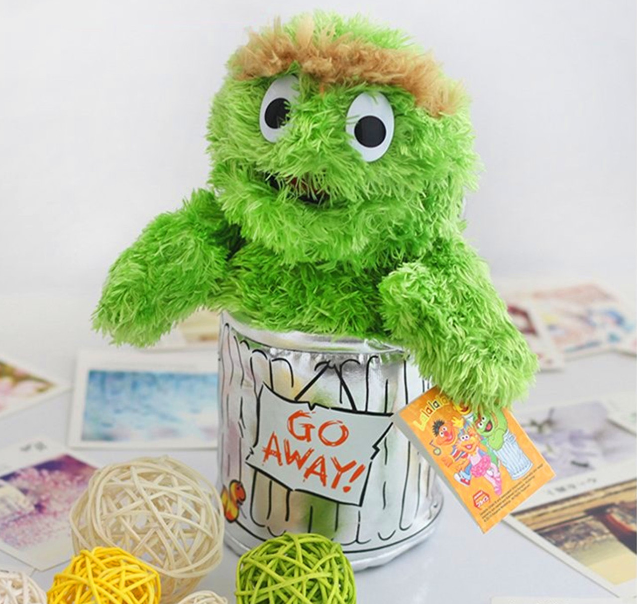 

Мягкая игрушка Оскар Улица Сезам из Маппет Шоу ТМ Lecau, 24 см, игрушка Oscar