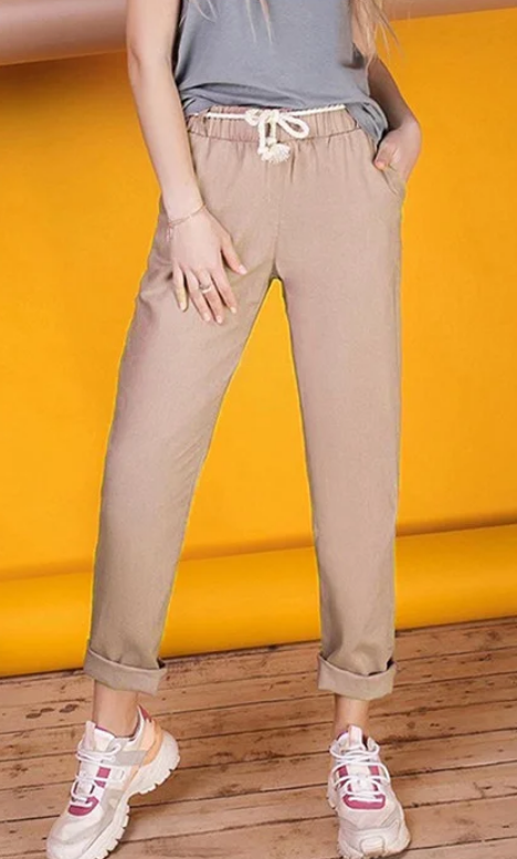 

Женские брюки Fashion Woman GF000143 бежевый р42/44