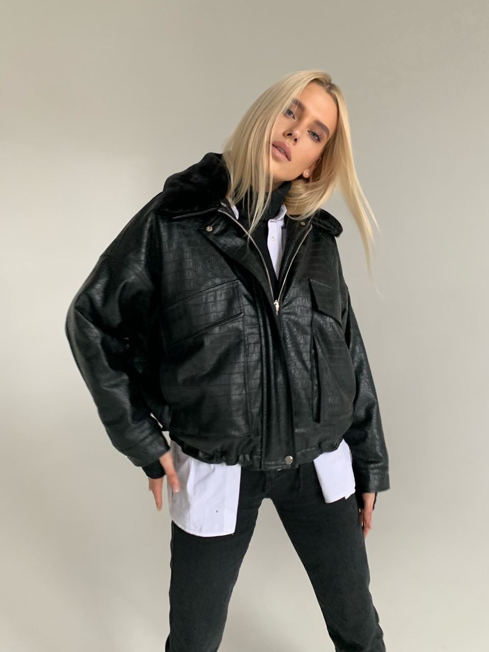 

Куртка Milirud AVIATOR 42-46 Черный рептилия 398