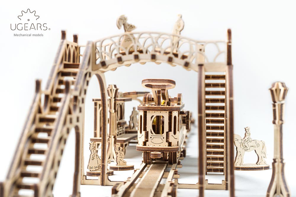 

Механический 3D Конструктор «Трамвайная линия» от Ugears (284 детали)