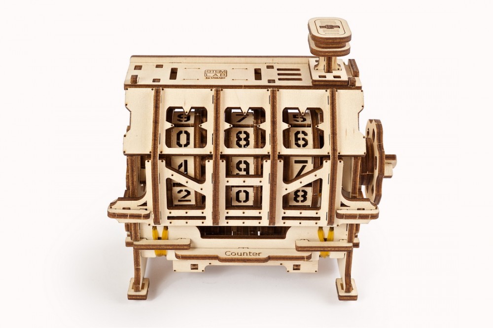 

Деревянный 3D конструктор STEM-модель «Счетчик» от Ugears (157 деталей)