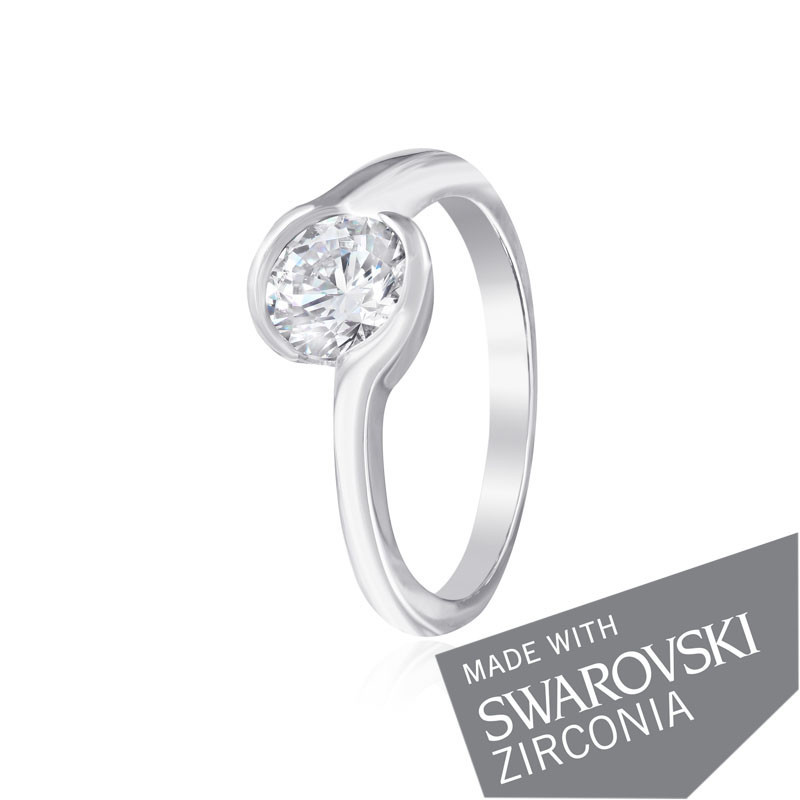 

Серебряное кольцо с цирконием Silvex925 SWAROVSKI ZIRCONIA К2С/701 - 18