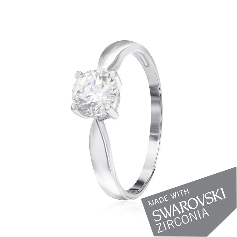 

Серебряное кольцо с цирконием Silvex925 SWAROVSKI ZIRCONIA К2С/455 - 17