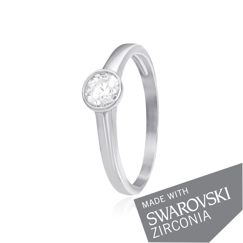 

Серебряное кольцо с цирконием Silvex925 SWAROVSKI ZIRCONIA К2С/703 - 17,5