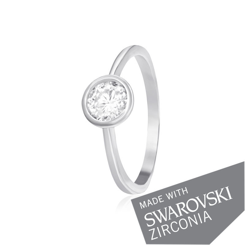 

Серебряное кольцо с цирконием Silvex925 SWAROVSKI ZIRCONIA К2С/494 - 17