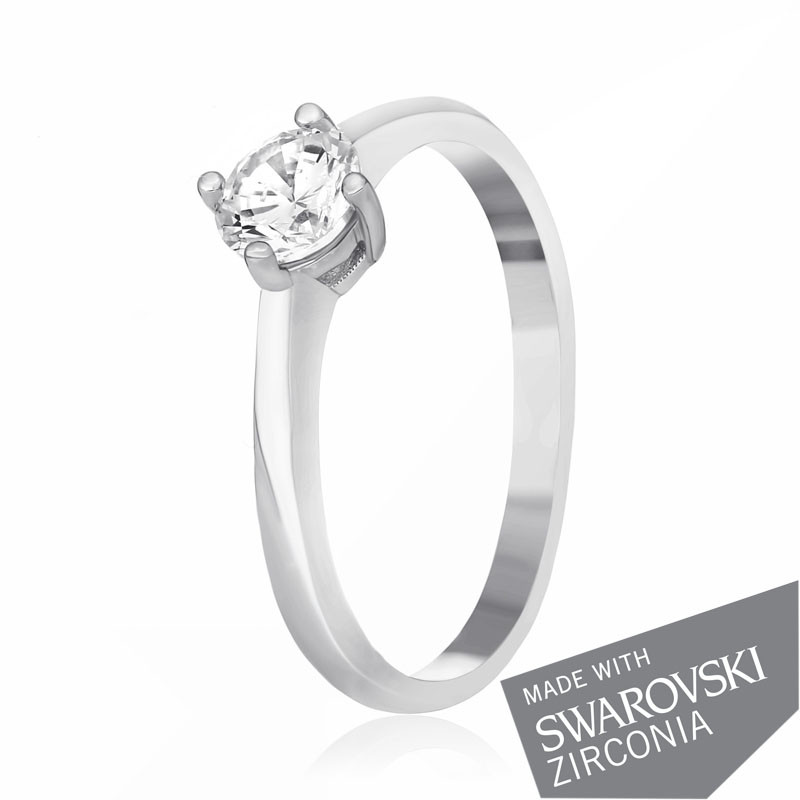 

Серебряное кольцо с цирконием Silvex925 SWAROVSKI ZIRCONIA К2С/716 - 17,5