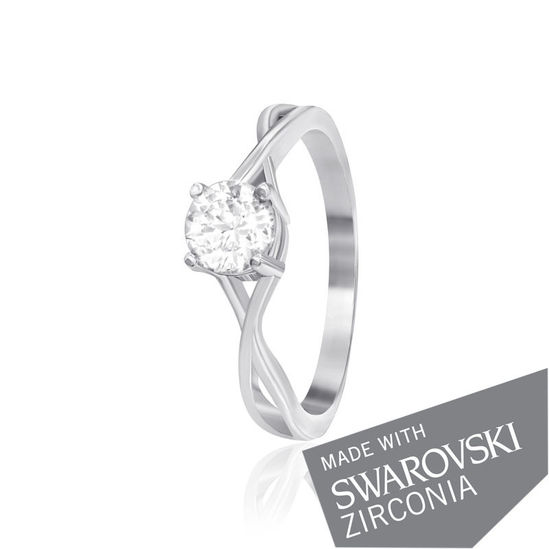 

Серебряное кольцо с цирконием Silvex925 SWAROVSKI ZIRCONIA К2С/499 - 17,5