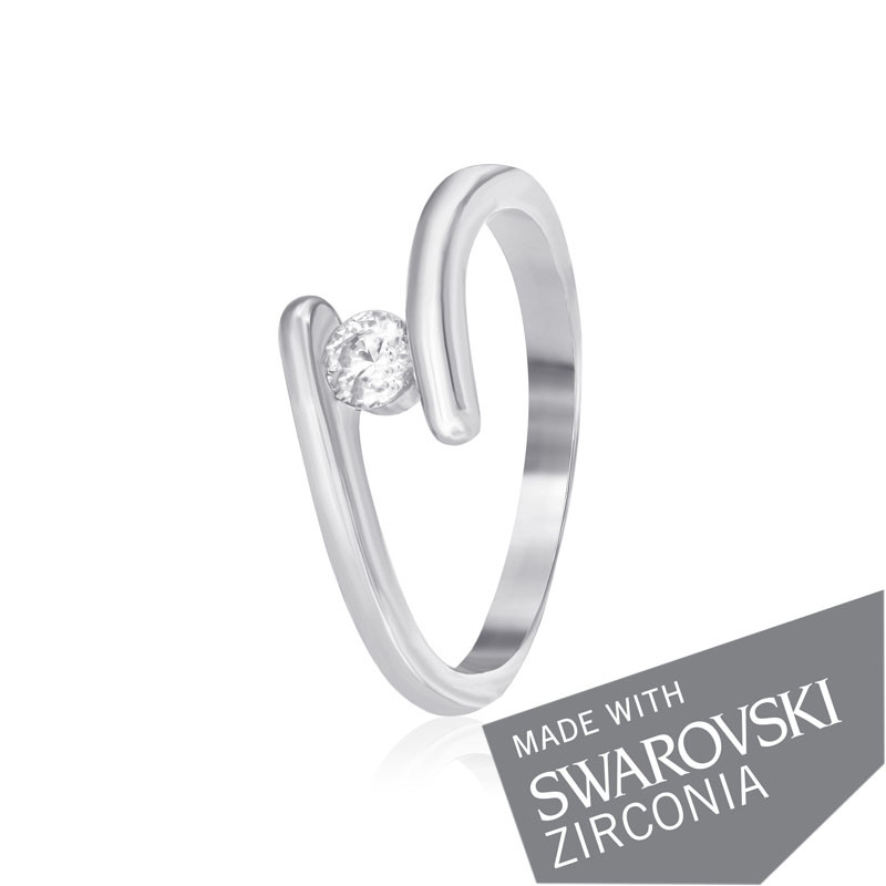 

Серебряное кольцо с цирконием Silvex925 SWAROVSKI ZIRCONIA К2С/861 - 16
