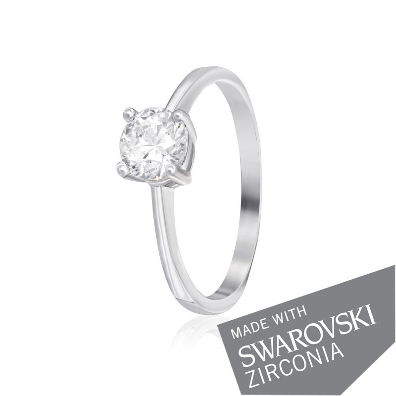 

Серебряное кольцо с цирконием Silvex925 SWAROVSKI ZIRCONIA К2С/457 - 18