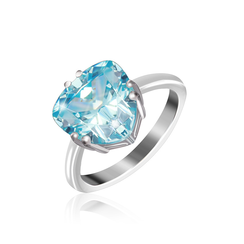 

Серебряное кольцо с фианитом Silvex925 КК2ФТ/399 - 16
